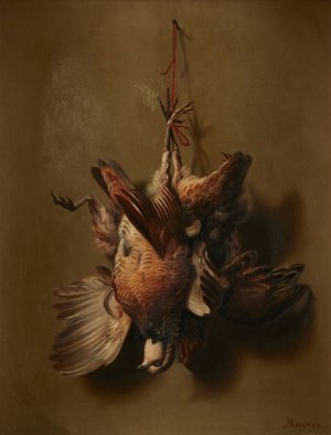 Hunt Trophy of Birds by William H. Machen Oil Painting