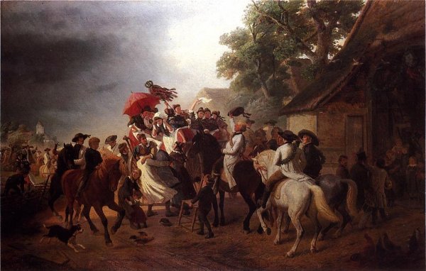 The German Festival by William Hahn - Hand-Painted Oil Painting Reproduction