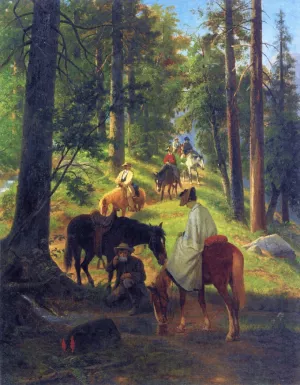 The Return from Glacier Point by William Hahn - Oil Painting Reproduction