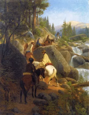 The Trip to Glacier Point also known as The Excursion Party by William Hahn - Oil Painting Reproduction