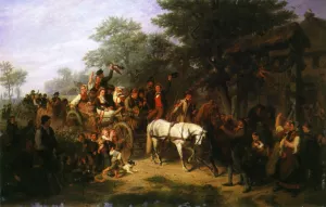 The Village Wedding Oil painting by William Hahn