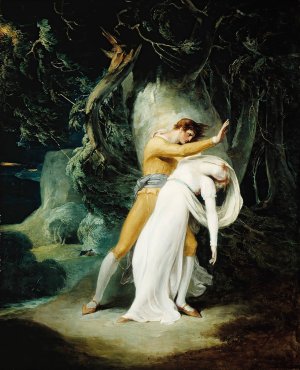 Celadon and Amelia by William Hamilton Oil Painting