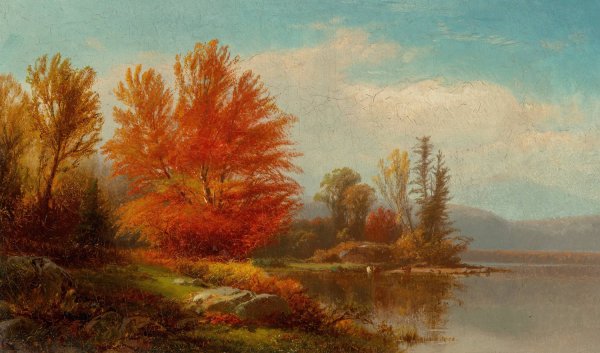 Autumn by William Hart - Hand-Painted Oil Painting Reproduction