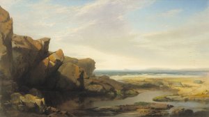 Pools by the Seaside by William Hart Oil Painting