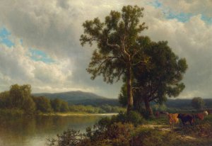 Scene at Napanoch Oil painting by William Hart