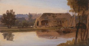 On the Kennet, Reading by William Havell Oil Painting
