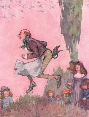 Followed him at the greatest speed by William Heath Robinson Oil Painting