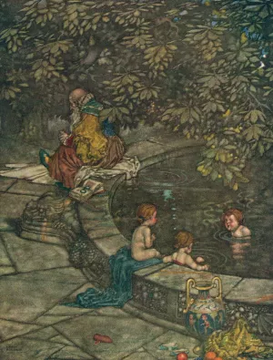 He was always at hand by William Heath Robinson Oil Painting