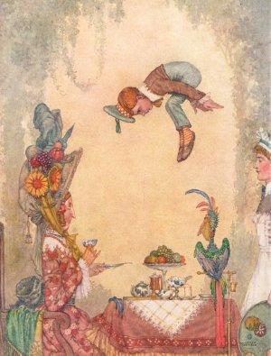 I fell from my position by William Heath Robinson Oil Painting