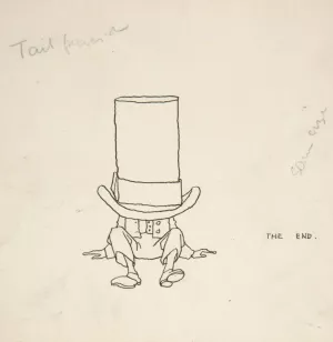 Tailpiece, Topsy-Turvy Tales by William Heath Robinson Oil Painting