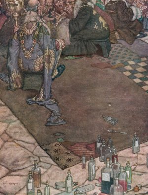 The lord mayor held a long council by William Heath Robinson Oil Painting