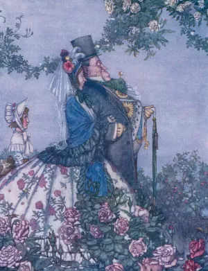 The respectable gentleman by William Heath Robinson Oil Painting
