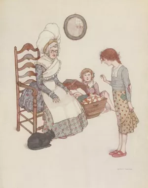 Then began the nightingale to sing by William Heath Robinson Oil Painting