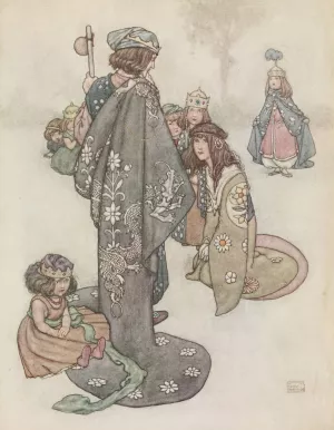 We will bring him two little ones, a brother and a sister by William Heath Robinson Oil Painting