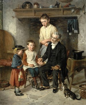 A Sham by William Hemsley Oil Painting