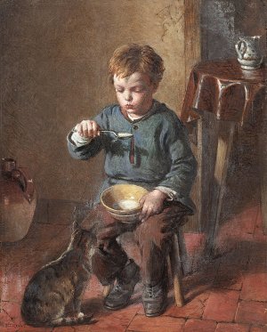 Porridge by William Hemsley Oil Painting