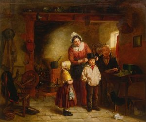 The Brand New Hat by William Hemsley Oil Painting
