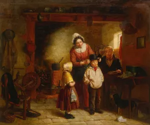 The Brand New Hat by William Hemsley Oil Painting