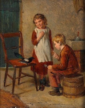 Who Stole The Spoon by William Hemsley Oil Painting