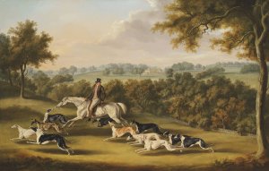 Colonel Newport Charlett's Favourite Greyhounds, at Hanley Court, Worcestershire by William Henry Davis Oil Painting