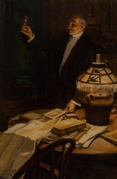 Main Product Photo of A Toast to You  Painting by William Henry Dethlef Koerner