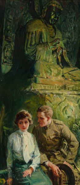 If its just a dream, Ill listen by William Henry Dethlef Koerner Oil Painting