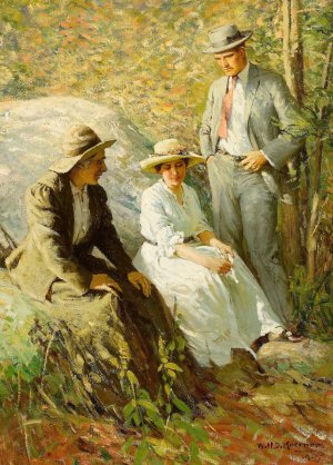 Rest in the Woods by William Henry Dethlef Koerner Oil Painting