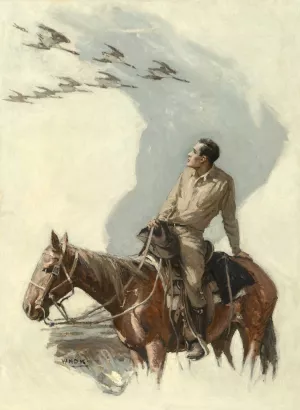 Wild Geese by William Henry Dethlef Koerner Oil Painting