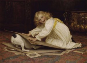 Misbehaving by William Henry Gore Oil Painting