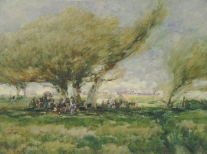 A Gypsy Camp by William Henry Holmes Oil Painting