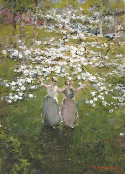 Blossoms  by William Henry Holmes - Hand-Painted Oil Painting Reproduction