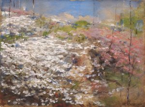 Field Of Blossoms by William Henry Holmes Oil Painting