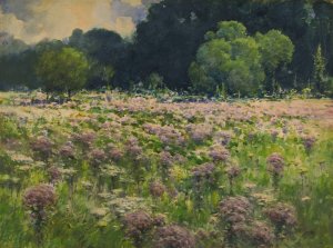 Field Of Joe Pie Weeds by William Henry Holmes Oil Painting