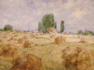 Field Of Wheat Shock by William Henry Holmes Oil Painting