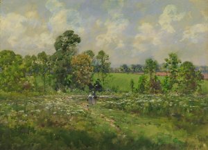 Flowery Meadow by William Henry Holmes Oil Painting