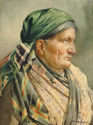 Munich Model Oil painting by William Henry Holmes