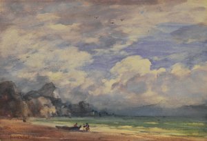 On The California Coast by William Henry Holmes Oil Painting