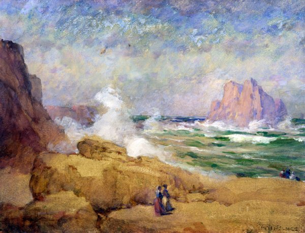 Main Product Photo of On The Coast Of California Painting by William Henry Holmes