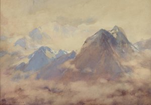 The Almighty's Own, An Impression Of The High Andes by William Henry Holmes Oil Painting