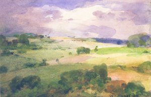 The Maryland Fields by William Henry Holmes Oil Painting