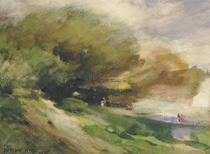 The Shaded Walk Oil painting by William Henry Holmes
