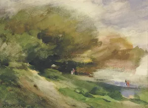 The Shaded Walk by William Henry Holmes Oil Painting