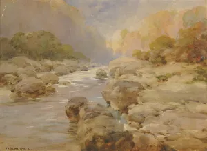 Unmodified Rock Creek, About 1910 by William Henry Holmes Oil Painting