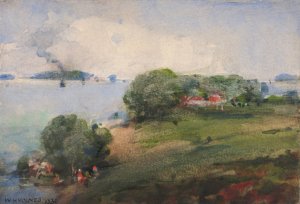 View On The Potomac by William Henry Holmes Oil Painting