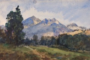 Wyoming Foot Hills Oil painting by William Henry Holmes