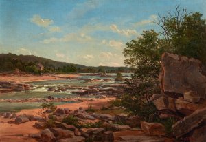 Marble Falls by William Henry Huddle Oil Painting