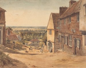 Dagnall Lane, St. Albans by William Henry Hunt Oil Painting