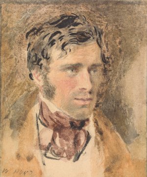 Portrait of a Man by William Henry Hunt Oil Painting