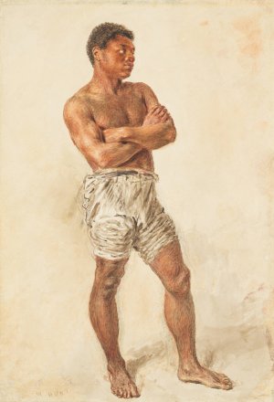 Study of a Young Model by William Henry Hunt Oil Painting