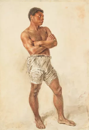 Study of a Young Model by William Henry Hunt Oil Painting